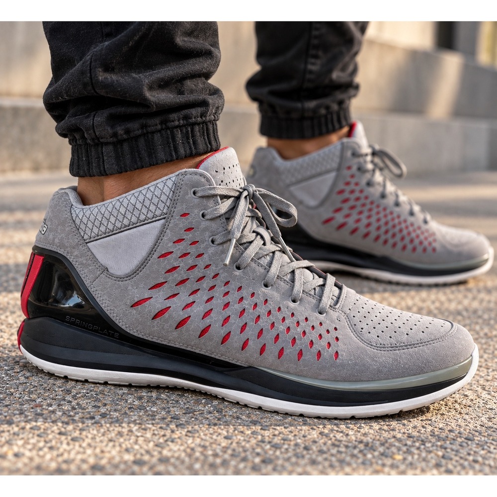 Adidas D Rose 3.0 Chicago Bulls Basketball Mens GreyG48788 High Top Sneakers